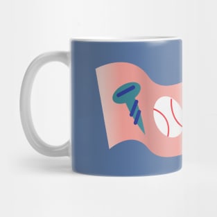 Screw Ball Flag Mug